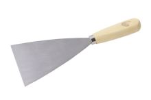 LEVIOR Szpachelka stalowa drewniana rączka 100mm 32226.01