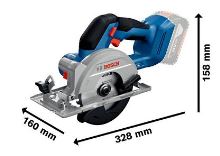 BOSCH Akumulatorowa pilarka tarczowa GKS 18V-51, 06019M3122