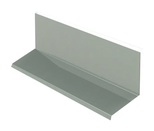 Obróbka blacharska górna szer 200mm, Prefalz stiukowy, Jasnoszara P.10 RAL 7005