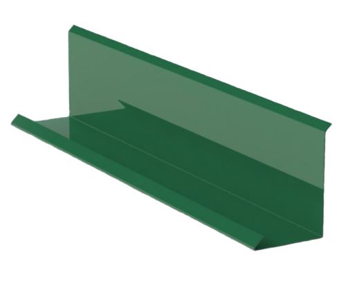 Obróbka przyścienna  szer 200mm, Malowana ocynkowana,  Zielony mech RAL 6005