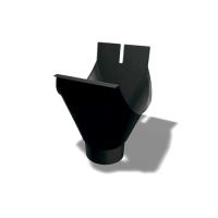 PREFA lej spustowy Ø 125/100 mm, Czarny P10 RAL 9005