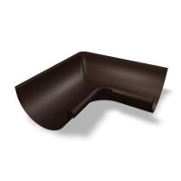 PREFA Narożnik rynny wewnętrzny 90° aluminiowy Ø 125 mm, Orzech P10 RAL 8019