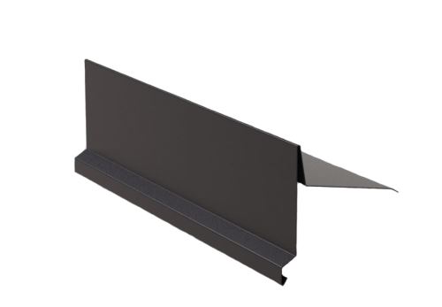 Wiatrownica do dachów skośnych szer 250mm,Malowany ocynk, Ciemnobrązowy RAL 8019