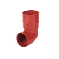BRYZA kolano rury spustowej plastikowe Ø 110 mm, Czerwony RAL 3011