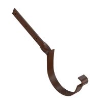 BRYZA hak rynny skręcony ocynkowany Ø 125 mm, Brązowy RAL 8017 BRYZA hak rynny skręcony ocynkowany Ø 125 mm, Brązowy RAL 8017