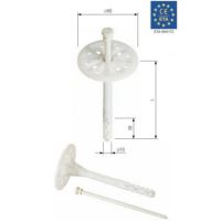Kołek talerzowy 10x150 z trzpieniem plastikowym / opakowanie 200 szt.