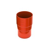 BRYZA plastikowa mufa rury spustowej Ø 90 mm, Ceglasta czerwień RAL 8004