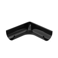 BRYZA narożnik wewnętrzny ocynkowany Ø 150 mm, Czarny RAL 9005