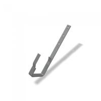 PREFA hak rynnowy aluminiowy, kwadratowy, prosty, szerokość 120 mm, Jasnoszary P10 RAL 7005 PREFA hak rynnowy aluminiowy, kwadratowy, prosty, szerokość 120 mm, Jasnoszary P10 RAL 7005