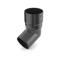 BRYZA kolano rury spustowej plastikowe Ø 90 mm, Antracyt RAL 7021