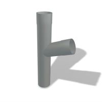 PREFA odgałęzienie rury spustowej aluminiowe Ø 100/100 mm, Jasnoszary P10 RAL 7005 PREFA odgałęzienie rury spustowej aluminiowe Ø 100/100 mm, Jasnoszary P10 RAL 7005