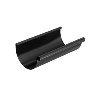 BRYZA, rynna ocynkowana Ø 150 mm, długość 3m, Czarny RAL 9005