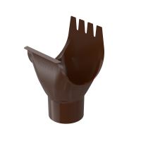 BRYZA lej spustowy ocynkowany Ø 125/90 mm, Brąz RAL 8017