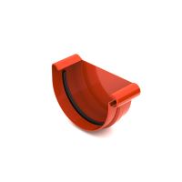 BRYZA denko rynny PRAWE plastikowe Ø 75 mm, Ceglasta czerwień RAL 8004 BRYZA denko rynny PRAWE plastikowe Ø 75 mm, Ceglasta czerwień RAL 8004