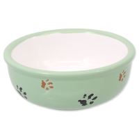 Magic Cat ceramiczna miska, nadruk kocia łapka zielona 13x5cm 330ml Magic Cat ceramiczna miska, nadruk kocia łapka zielona 13x5cm 330ml