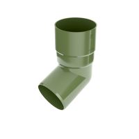 BRYZA kolano rury spustowej plastikowe Ø 63 mm, Zielony RAL 6020