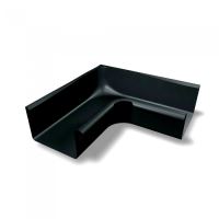 PREFA kwadratowy narożnik rynny wewnętrzny 90° aluminiowy, szerokość 120 mm czarny P10 RAL 9005 PREFA kwadratowy narożnik rynny wewnętrzny 90° aluminiowy, szerokość 120 mm czarny P10 RAL 9005
