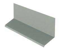 Obróbka blacharska górna do łączenia z listwą maskującą szer 200mm, Prefalz gładki, Jasnoszara P.10 RAL 7005