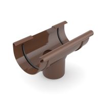 BRYZA lej spustowy rynny Ø 75/63 mm, Brąz RAL 8017 BRYZA lej spustowy rynny Ø 75/63 mm, Brąz RAL 8017