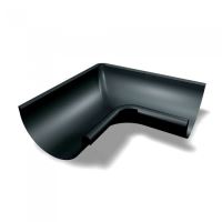 PREFA narożnik rynny wewnętrzny 90° aluminiowy Ø 150 mm, czarny P10 RAL 9005