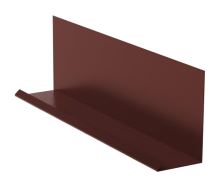 Obróbka przyścienna do łączenia z listwą maskującą szer 250mm, czeskie aluminium, Brązowa RAL 8017