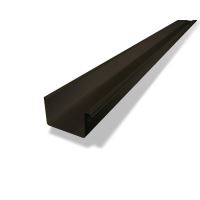 Rynna PREFA, rynna aluminiowa kwadratowa, szerokość 120 mm, długość 3M, Orzech P10 RAL 8019