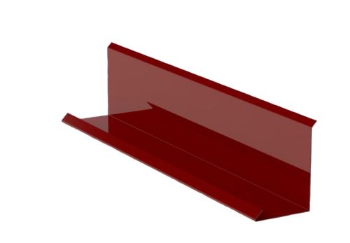 Obróbka przyścienna  szer 200mm, Prefalz stiukowy, Ciemnoczerwona P.10 RAL 3009