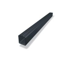 PREFA kwadratowa rura spustowa 80 x 80 mm, długość 3M, Antracyt P10 RAL 7016