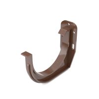 BRYZA PVC hak rynny czołowy Ø 100 mm, Brąz RAL 8017