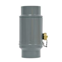 PREFA zbieracz wody deszczowej Ø 100 mm z gwintem 1", Jasnoszary P10 RAL 7005 PREFA zbieracz wody deszczowej Ø 100 mm z gwintem 1", Jasnoszary P10 RAL 7005