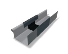 PREFA - Dylatacja rynny z kołnierzem i osłoną gumową, szerokość 86 mm, Antracyt P10 RAL 7016 PREFA - Dylatacja rynny z kołnierzem i osłoną gumową, szerokość 86 mm, Antracyt P10 RAL 7016