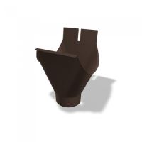 PREFA lej spustowy aluminiowy  Ø 150/100 mm, Orzech P10 RAL 8019
