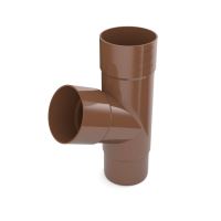 BRYZA Odgałęzienie rury spustowej plastikowe Ø 90 mm, Brąz RAL 8017