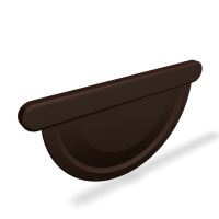 Prefa denko rynnowe aluminiowe Ø 125 mm, Orzech P10 RAL 8019 Prefa denko rynnowe aluminiowe Ø 125 mm, Orzech P10 RAL 8019