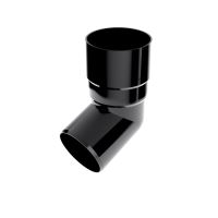 BRYZA kolano rury spustowej plastikowe Ø 90 mm, Czarny RAL 9005