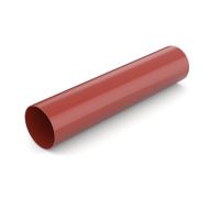 BRYZA rura plastikowa spustowa bez kołnierza Ø 90 mm, długość 4M, Czerwony RAL 3011