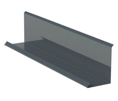 Obróbka przyścienna  szer 250mm, Prefalz stiukowy, Antracytowa P.10 RAL 7016