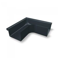 PREFA narożnik rynny zewnętrzny 90° kwadratowy, aluminiowy, szerokość 86 mm, Antracyt P10 RAL 7016 PREFA narożnik rynny zewnętrzny 90° kwadratowy, aluminiowy, szerokość 86 mm, Antracyt P10 RAL 7016