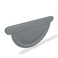 PREFA Denko rynnowe aluminiowe Ø 125 mm, Jasnoszary P10 RAL 7005 PREFA Denko rynnowe aluminiowe Ø 125 mm, Jasnoszary P10 RAL 7005