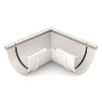 BRYZA narożnik rynny zewnętrzny Ø 100 mm, Biały RAL 9010 BRYZA narożnik rynny zewnętrzny Ø 100 mm, Biały RAL 9010