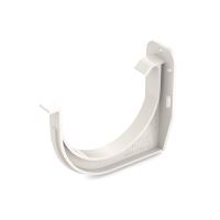 BRYZA PVC hak rynny czołowy Ø 75 mm, Biały RAL 9010