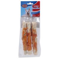 Trixie DentaFun przysmak z bawolej skóry, skóra z kurczaka, rolki 17cm 3szt. Trixie DentaFun przysmak z bawolej skóry, skóra z kurczaka, rolki 17cm 3szt.
