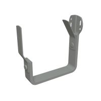 PREFA hak rynnowy aluminiowy, kwadratowy, prosty, szerokość 120 mm, Jasnoszary P10 RAL 7005 PREFA hak rynnowy aluminiowy, kwadratowy, prosty, szerokość 120 mm, Jasnoszary P10 RAL 7005
