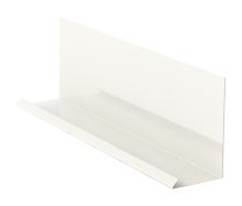 Obróbka przyścienna do łączenia z listwą maskującą szer 250mm, malowany ocynk, Biała RAL 9010