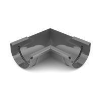 BRYZA narożnik rynny wewnętrzny plastikowy Ø 100 mm, Antracyt RAL 7021 BRYZA narożnik rynny wewnętrzny plastikowy Ø 100 mm, Antracyt RAL 7021