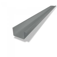 Rynna PREFA, rynna aluminiowa kwadratowa, szerokość 120 mm, długość 3M, Jasnoszary P10 RAL 7005