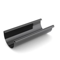 BRYZA rynna plastikowa Ø 125 mm, długość 3m, Czarny RAL 9005