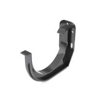BRYZA PVC hak rynny czołowy Ø 75 mm, Czarny RAL 9005