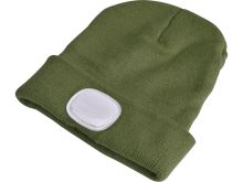 Extol Light Czapka z latarką, USB, zielona 43192