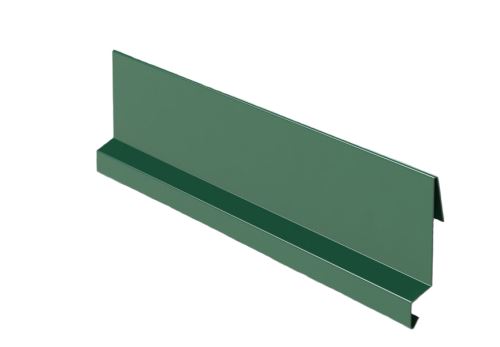 Wiatrownica zaczepiana szer 215mm, malowany ocynk, Zielony mech RAL 6005